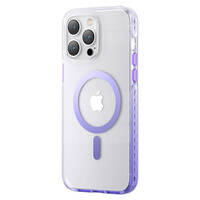 KINGXBAR PQY ICE CRYSTAL SERIES MAGNETIC CASE FOR IPHONE 14 MAGSAFE PURPLE