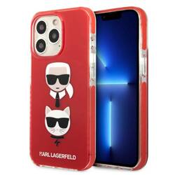 Karl Lagerfeld KLHCP13XTPE2TR iPhone 13 Pro Max 6,7" hardcase czerwony/red Karl&Choupette Head
