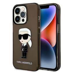 Karl Lagerfeld KLHCP14LHNIKTCK iPhone 14 Pro 6,1" czarny/black hardcase Ikonik Karl Lagerfeld