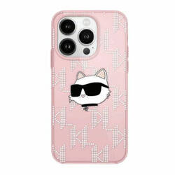 Karl Lagerfeld KLHCP15LHKLPCHP iPhone 15 Pro 6.1" różowy/pink hardcase IML Choupette Head & Monogram