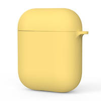 Kingxbar Macarons Series silicone soft case cover for AirPods 2 / AirPods 1 yellow