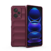 MAGIC SHIELD CASE FOR XIAOMI REDMI NOTE 12 PRO+ FLEXIBLE ARMORED COVER BURGUNDY