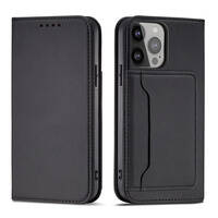 MAGNET CARD CASE FOR SAMSUNG GALAXY S23 FLIP COVER WALLET STAND BLACK