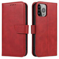 MAGNET CASE CASE FOR SAMSUNG GALAXY S23+ FLIP COVER WALLET STAND RED