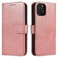 MAGNET CASE ELEGANT BOOKCASE TYPE CASE WITH KICKSTAND FOR SAMSUNG GALAXY A42 5G PINK