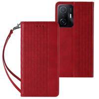 MAGNET STRAP CASE CASE FOR SAMSUNG GALAXY A53 5G POUCH WALLET + MINI LANYARD PENDANT RED