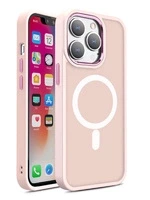 MAGNETIC COLOR MATTE CASE FOR IPHONE 15 PRO MAX - PINK