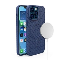MAGSAFE WOVEN CASE FOR IPHONE 15 - NAVY BLUE