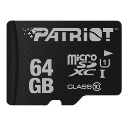 MEMORY CARD PATRIOT LX SERIES MICRO SDHC 64GB CLASS 10 PSF64GMDC10