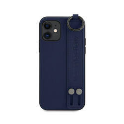 MERCEDES MEHCP12SLSSNA IPHONE 12 MINI 5,4" NIEBIESKI/NAVY HARDCASE STRAP LINE