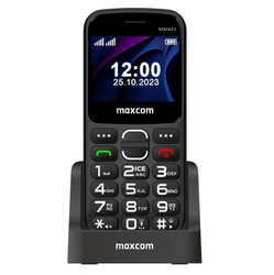 Maxcom Comfort MM443 ze stacją ładującą czarny/black