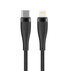Maxlife MXUC-08 USB-C-Lightning 1.0 m 27W Black nylon