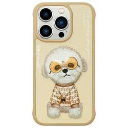 Nimmy etui iPhone 15 Pro 6.1" khaki       Glasses Cool Dog