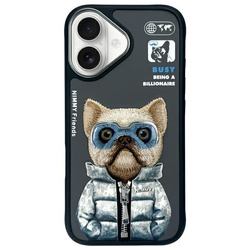 Nimmy etui iPhone 16 6.1" czarny/black    Cool&Cute 2.0 Dog