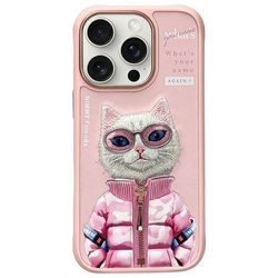 Nimmy etui iPhone 16 Pro 6.3"             różowy/pink Cool&Cute 2.0 Cat