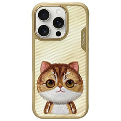 Nimmy etui iPhone 16 Pro Max 6.9" khaki   Big Eyed Pet 2.0 Cat