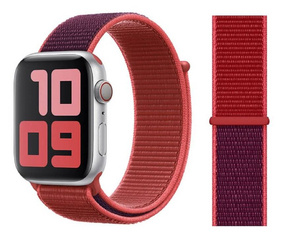 ORIGINAL APPLE WATCH TEXTILE BAND 44MM MXHW2AM/A RED WITHOUT PACKAGING