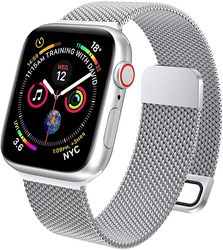 ORIGINAL BAND APPLE MILANESE 45MM MTU62ZM/A SILVER WITHOUT PACKAGING GRADE AB