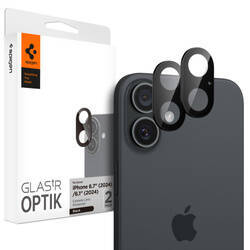 OSŁONA APARATU SPIGEN OPTIK GLAS.TR CAMERA PROTECTOR 2-PACK IPHONE 16 / 16 PLUS BLACK