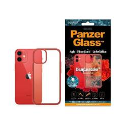 PANZERGLASS CLEAR CASE IPHONE 12 MINI ANTIBACTERIAL RED