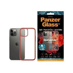 PANZERGLASS CLEAR CASE IPHONE 12 PRO MAX ANTIBACTERIAL RED