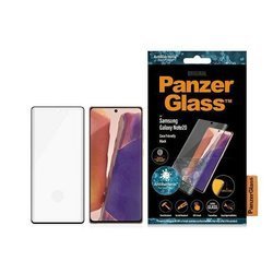 PANZERGLASS TEMPERED GLASS CURVED SUPER + SAMSUNG NOTE 20 CASE FRIENDLY ANTIBACTERIAL BLACK DAMAGED PACKAKING