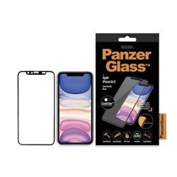 PANZERGLASS TEMPERED GLASS E2E SUPER + IPHONE XR/11 CAMSLIDER CF BLACK