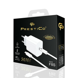 PRESTICO F8S USB-C+C2L 20W PD WHITE