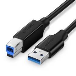PRINTER CABLE USB 3.0 A-B UGREEN US210, 1M (BLACK)