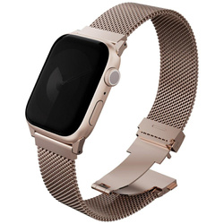 Pasek UNIQ Dante Pro do Apple Watch       49/46/45/44mm Stainless Steel metaliczny różowy