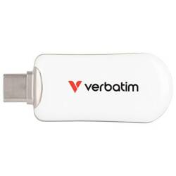 Pendrive Verbatim Plectra 128GB USB-C     biały/white 30229