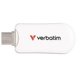 Pendrive Verbatim Plectra 256GB USB-C     biały/white 30230