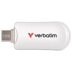 Pendrive Verbatim Plectra 512GB USB-C     biały/white 30231