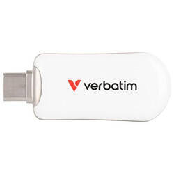 Pendrive Verbatim Plectra 64GB USB-C      biały/white 30228