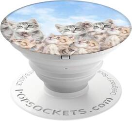 PopSockets Grip - Stand and Grip for Smartphones and Tablets - Sky Cats