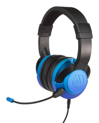 PowerA FUSION On-Ear Wired Headphones with Microphone Black and Blue