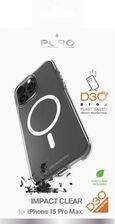 Puro Impact Clear D3O Bio case for iPhone 15 Pro Max - transparent