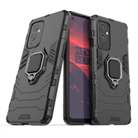 RING ARMOR CASE KICKSTAND TOUGH RUGGED COVER FOR ONEPLUS 9 BLACK