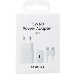 SAMSUNG EP-T1510XWEGEU CHARGER 15W 3A + TYPE C CABLE 1M BOX