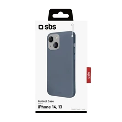 SBS Blue Instinct Cover Rigid, velvet touch, for iPhone 14/13