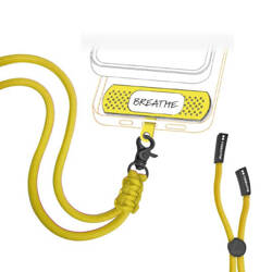 SBS NECK STRAP PLAST SHAPED FOR SMARTPHONES yellow