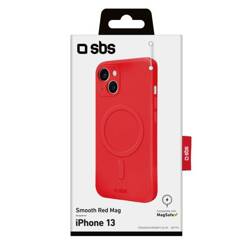 SBS Smooth Red Mag MagSafe compatible soft case, iPhone 14/13