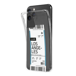 SBS Transparent Soft Cover with Airline Ticket Print for iPhone 11 Pro