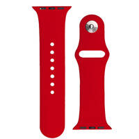 SILICONE STRAP APS SILICONE WATCH BAND ULTRA / 8/7/6/5/4/3/2 / SE (45/44 / 42MM) STRAP WATCHBAND RED