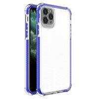 SPRING ARMOR CLEAR TPU GEL RUGGED PROTECTIVE COVER WITH COLORFUL FRAME FOR IPHONE 11 PRO MAX BLUE