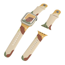 STRAP SILICONE BAND STRAP FOR APPLE WATCH 7/6/SE/5/4/3/2 45MM/44MM/42MM CAMO 1