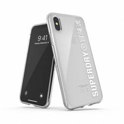 SUPERDRY SNAP CASE CLEAR IPHONE X/XS TRANSPARENT / WHITE