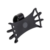 SWIVEL SILICONE BIKE HOLDER WITH REPLACEABLE HEAD - BLACK