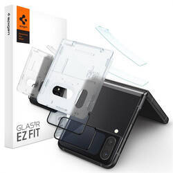 SZKŁO HARTOWANE SPIGEN GLASS FC ”EZ FIT” + HINGE FILM 2-PACK GALAXY Z FLIP 4 BLACK