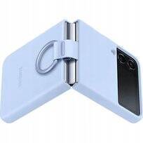 Samsung Silicone Cover with ring for Galaxy Z Flip 4 light blue Damaged packaging